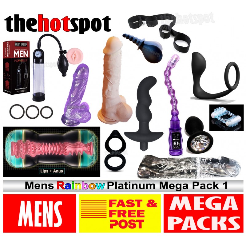 GAY MENS COUPLES PLATINUM PACK 1 SEX TOY MEGA PACK
